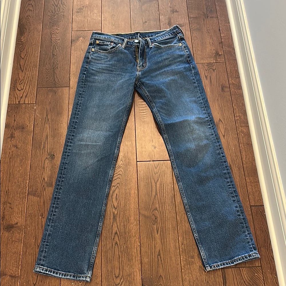 Signature by Levi Strauss Blue Straight Jeans Timeless Fit